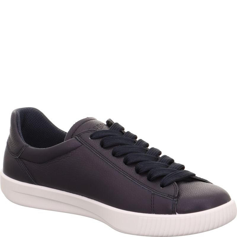 Sneakers in pelle tacco 3 cm.
