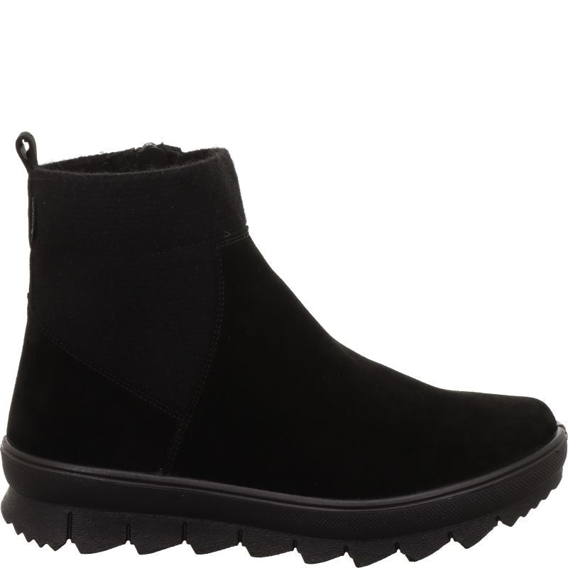 Polacchino in camoscio in tacco 3,5 cm.