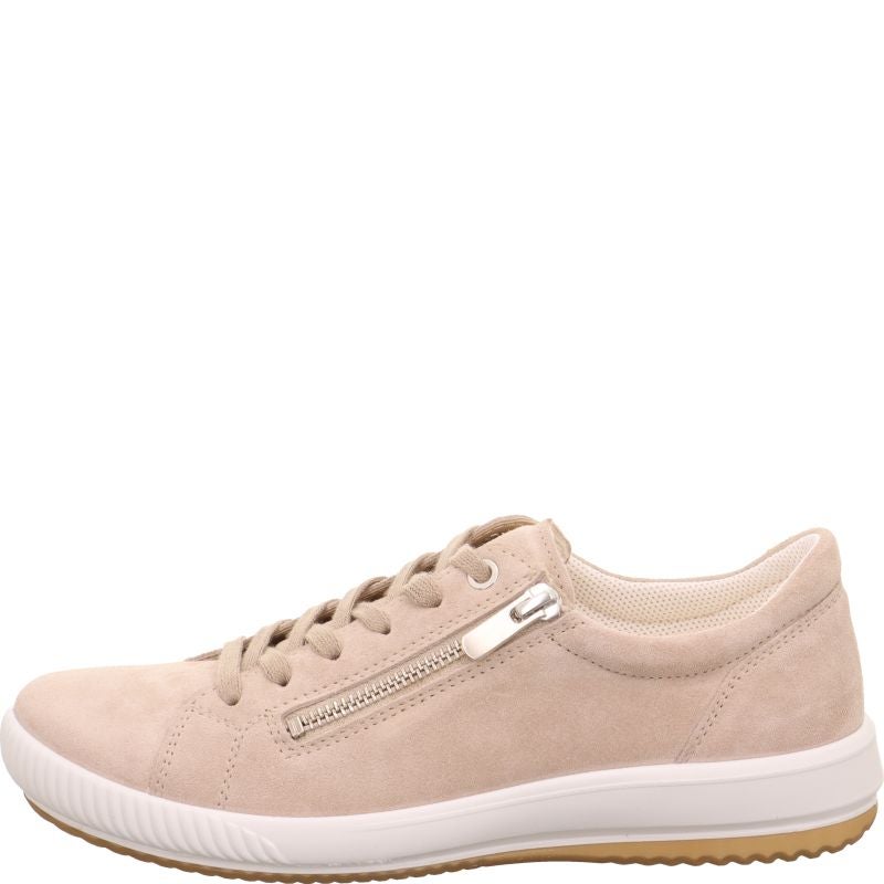 Sneakers in camoscio con zip tacco 3 cm.