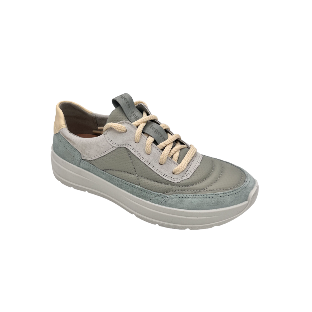 Sneaker in camoscio e nylon tacco 3 cm.