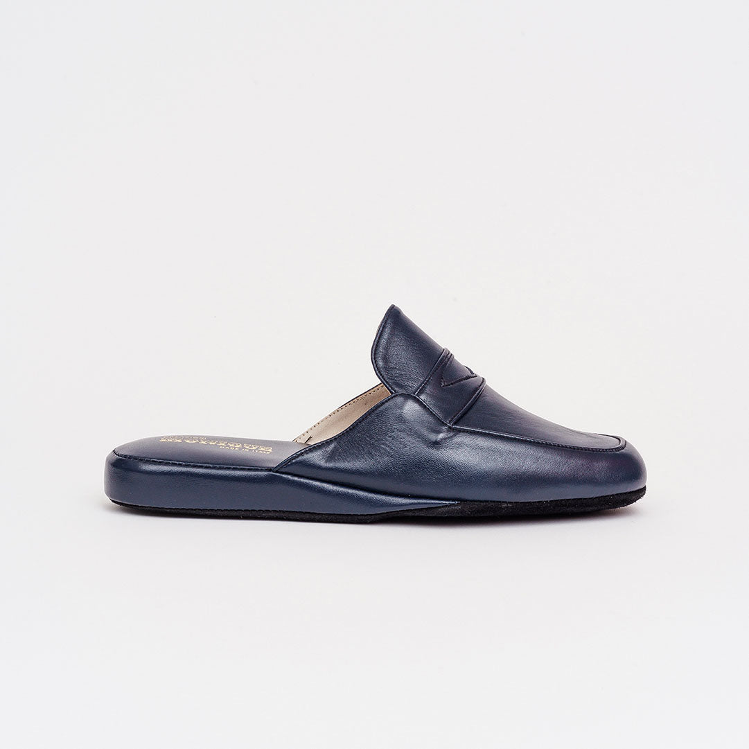 Pianella in pelle tacco 1 cm.