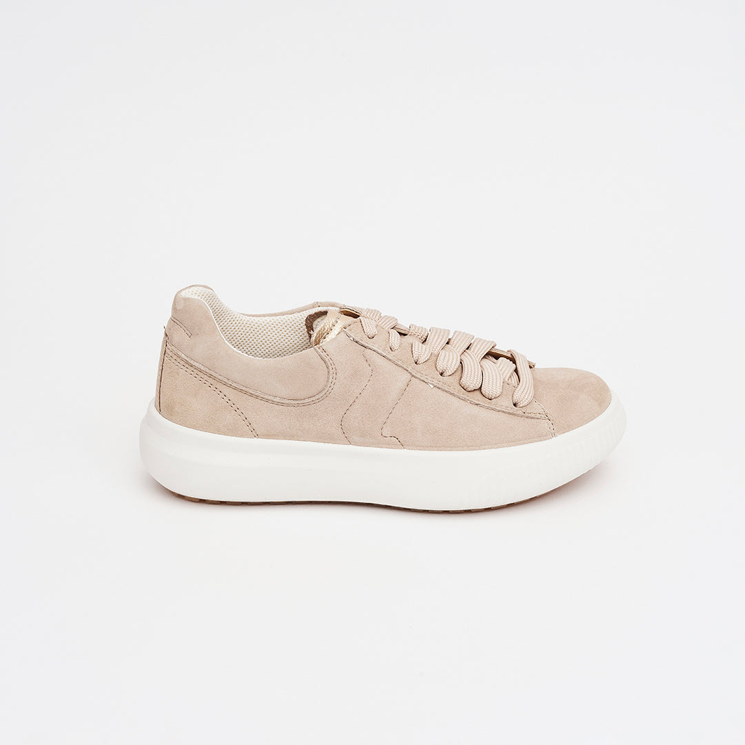 Sneakers in camoscio tacco 3 cm.