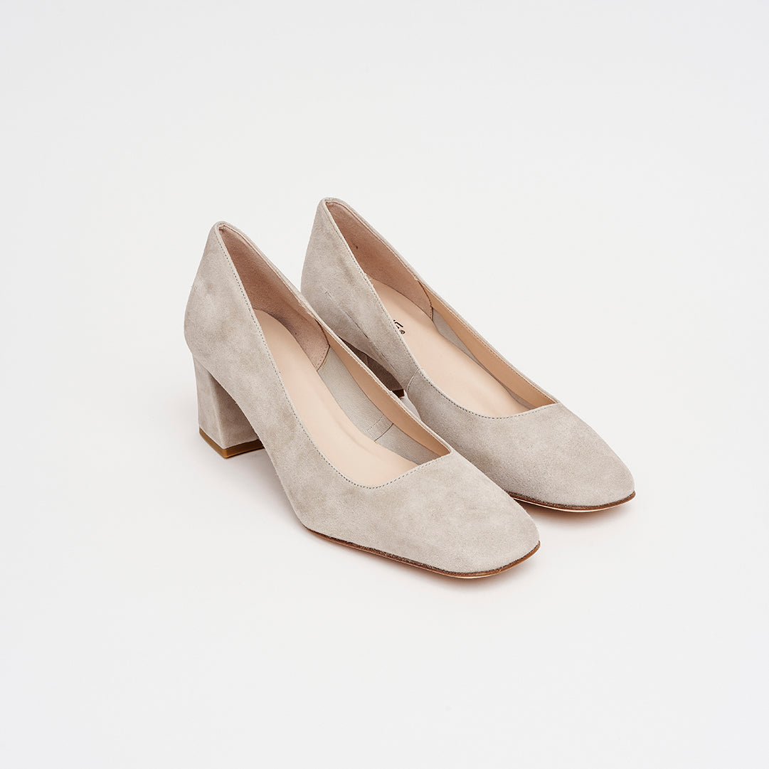 Décolleté in camoscio tacco 5 cm