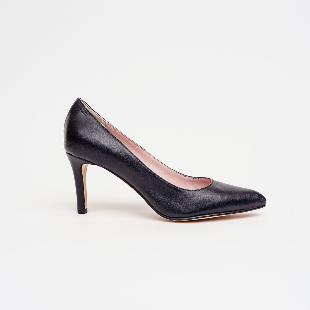 Décolleté in pelle tacco 8 cm.