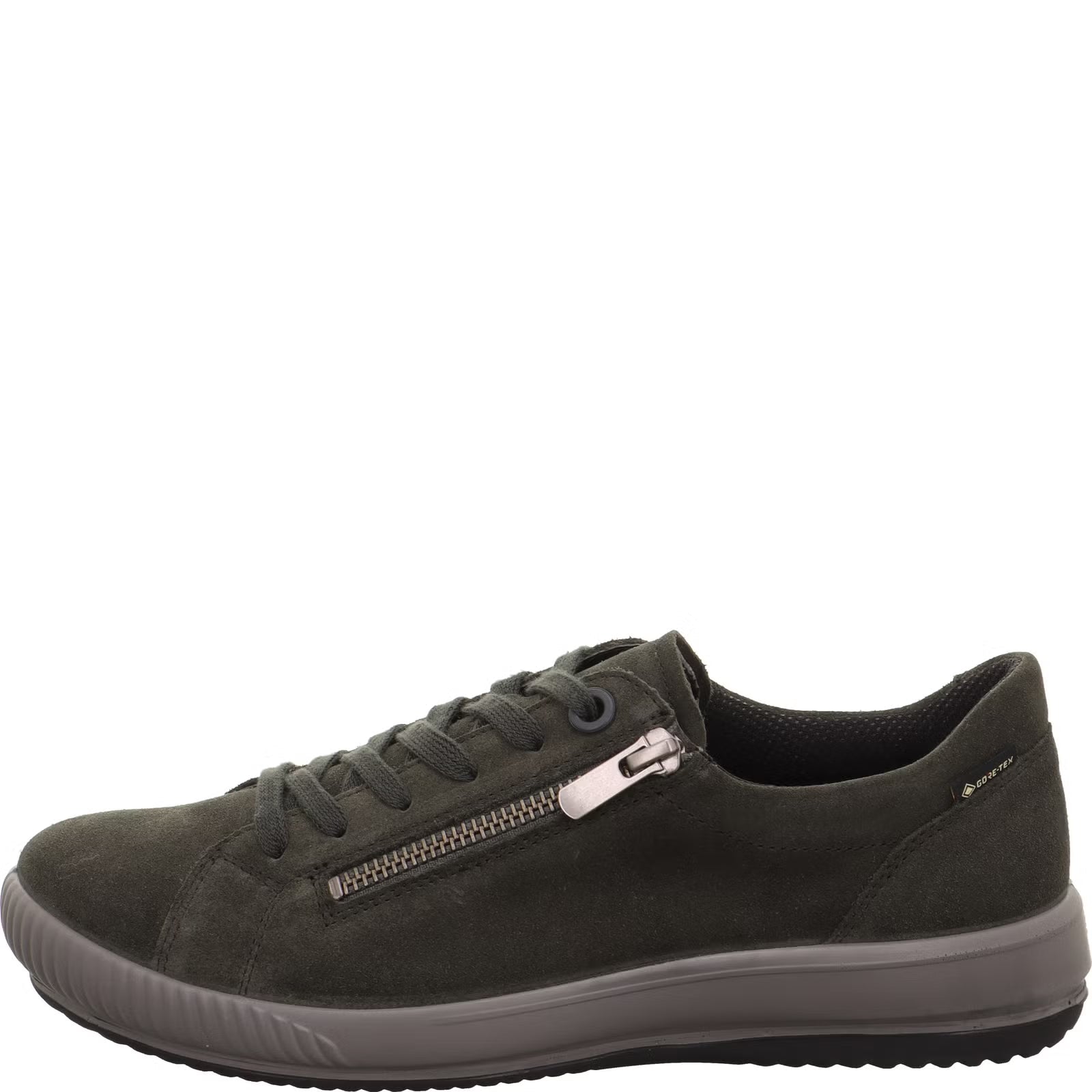 Sneakers in camoscio e gore-tex con zip   tacco 3 cm.
