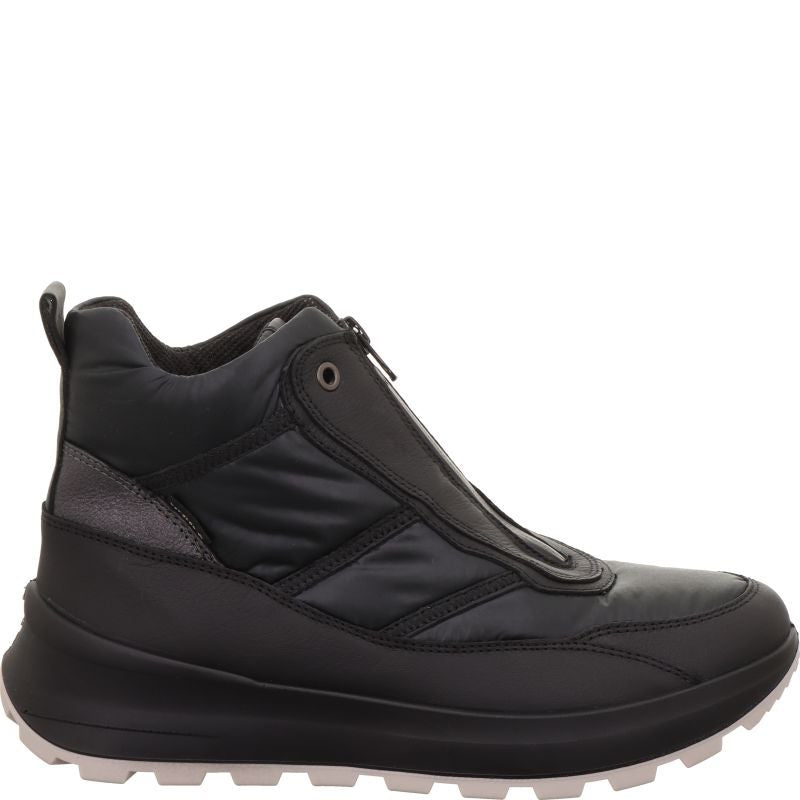 Polacchino zip in tacco 3,5 cm.