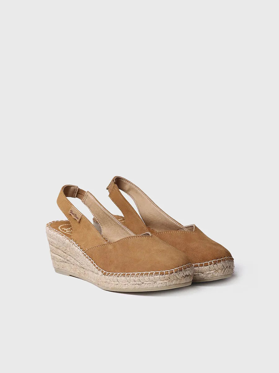 Espadrillas chanel in camoscio tacco 6 cm.